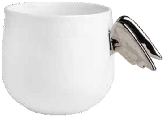 Porzellangeschichten Becher Engelsflügel Santa Räder Design