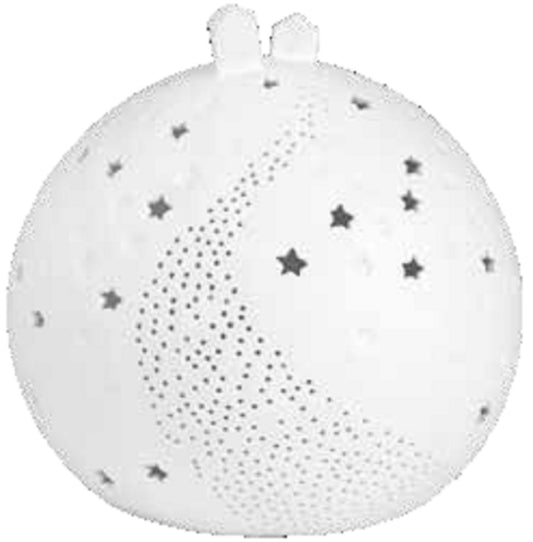 Porzellan Lichtkugel Häuser Räder Design