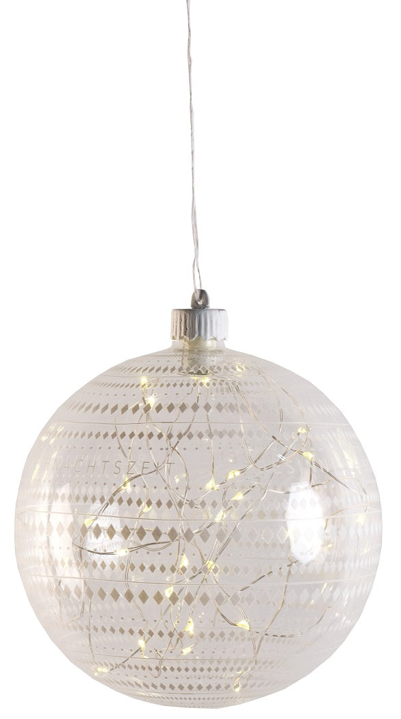 Wunderkugel Lichtkugel Weihnachtsschmuck Rauten Räder Design