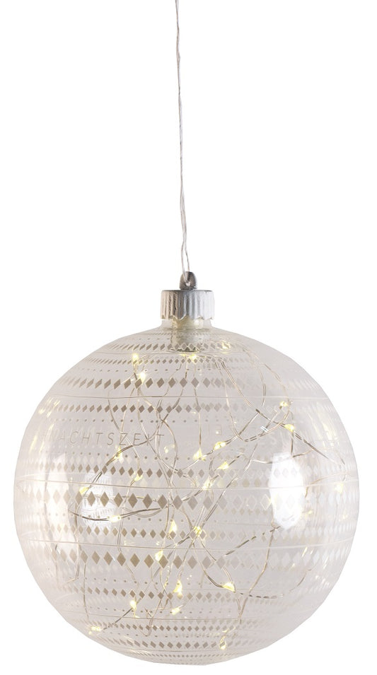 Wunderkugel Lichtkugel Weihnachtsschmuck Rauten Räder Design