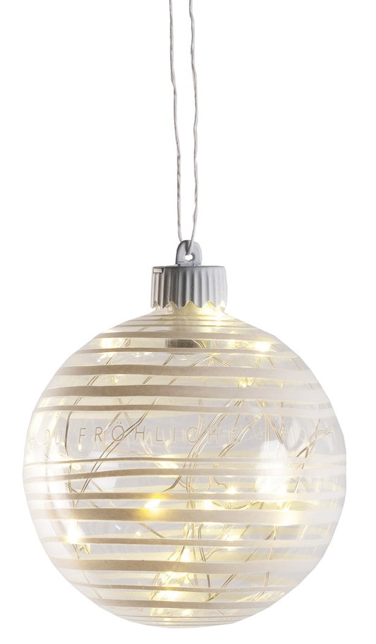 Wunderkugel Lichtkugel Weihnachtsschmuck Streifen Räder Design