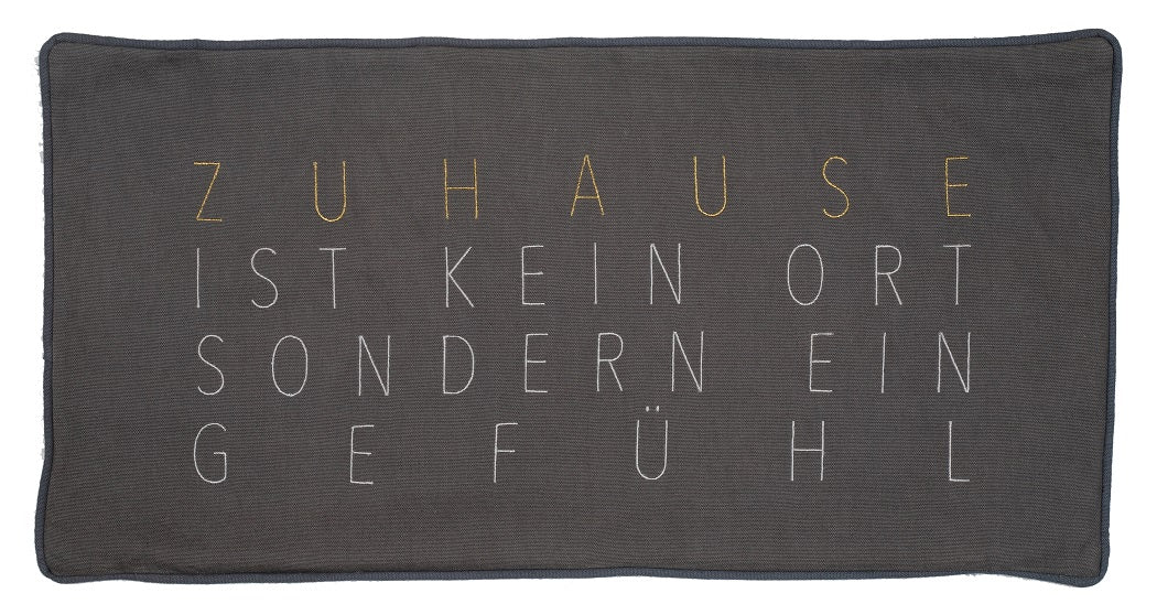 ZUHAUSESEIN Kissen Zuhause ist ein Gefühl Räder Design