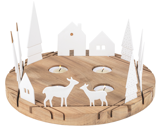 Lichtobjekt Krippe rund "Häuschen" - Räder Design