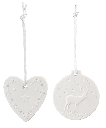 Lebkuchenherz "Herz" und Baumanhänger "Rentier" 2er Set - Räder Design