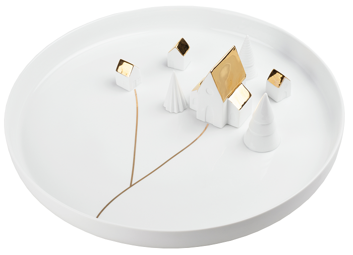 Porzellangeschichten Schale "Dörfchen" - Räder Design