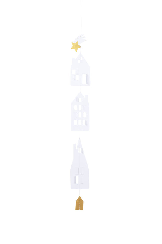 Hängedekoration Häuschenkette "Winterstadt" kurz - Räder Design...