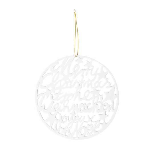 Filigran Hänger "Frohe Weihnachten" 3 Spr Fensterdekoration - Räder Design