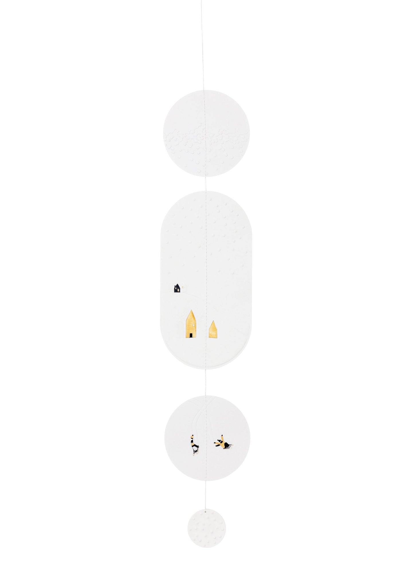 Schneetag Kette "Schneelandschaft" Dekokette Fensterdeko - Räder Design