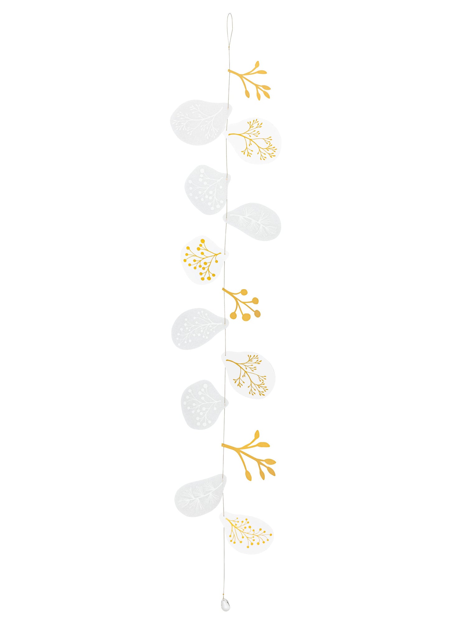 Winterzauber Papierkette "lang" Dekokette Fensterdeko - Räder Design