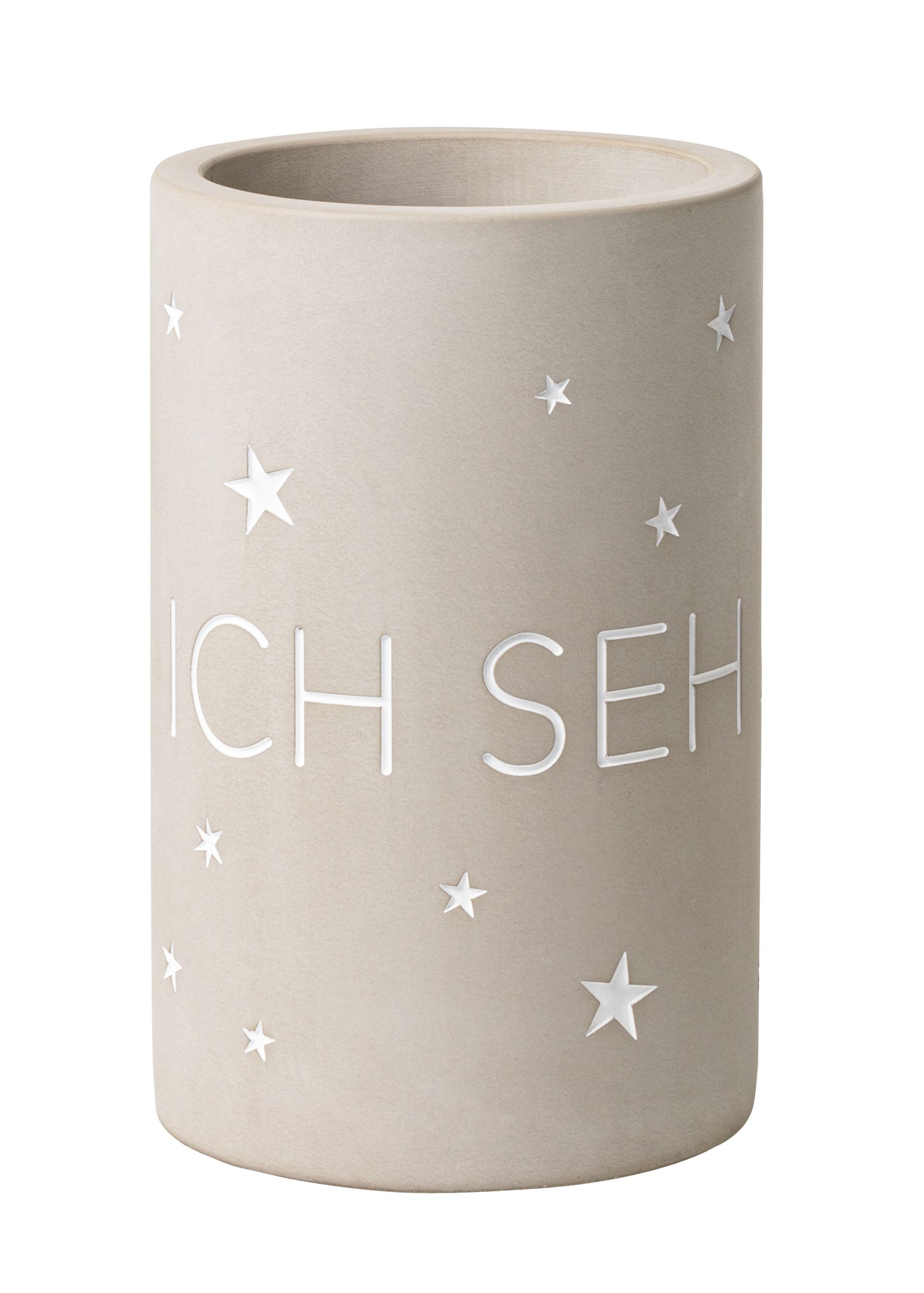 Flaschenkühler "Ich sehe Sterne" Betonkühler Ø 13,5 cm - Räder Design