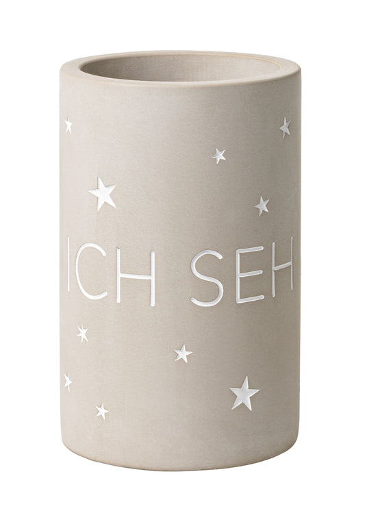 Flaschenkühler "Ich sehe Sterne" Betonkühler Ø 13,5 cm - Räder Design