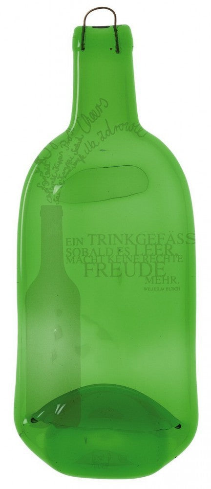 Servierplatte EIN TRINKGEFÄß, SOBALD ES LEER... grün Poesie et Table