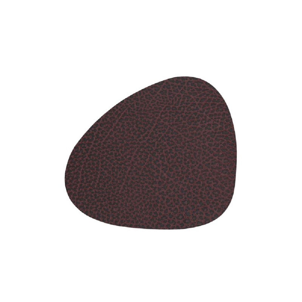 Glasuntersetzer Curve Leder Hippo (11x13cm) - LindDNA