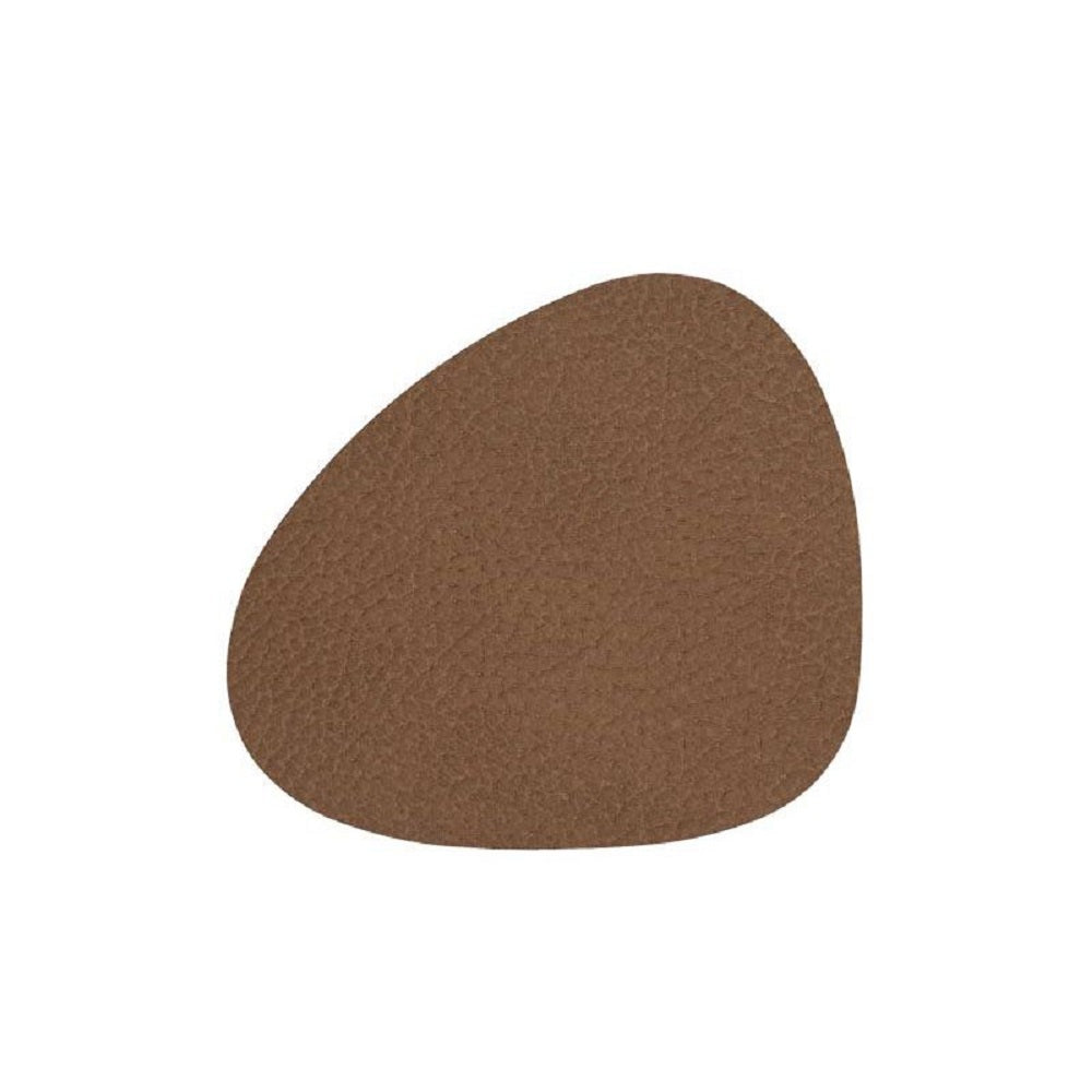 Glasuntersetzer Curve Leder Hippo (11x13cm) - LindDNA