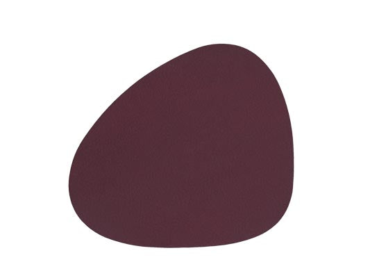 Glasuntersetzer Curve Leder Softbuck (11x13cm) - LindDNA