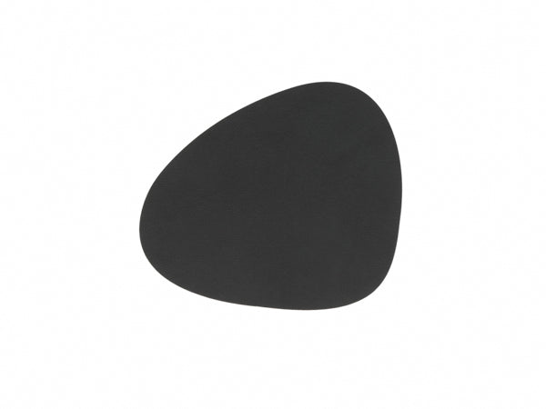 Glasuntersetzer Curve Leder Softbuck (11x13cm) - LindDNA