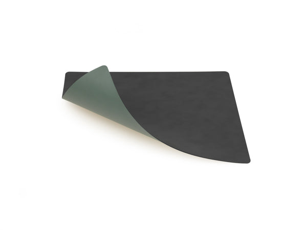 Tischset Platzset rechteckig beidseitig DOUBLE SQUARE L (35x45cm) Leder - LindDNA