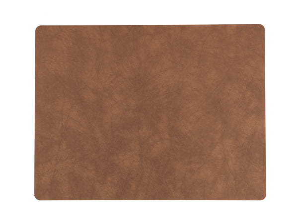 Tischset Platzset Square rechteckig L (35x45cm) Nupo Leder - LindDNA