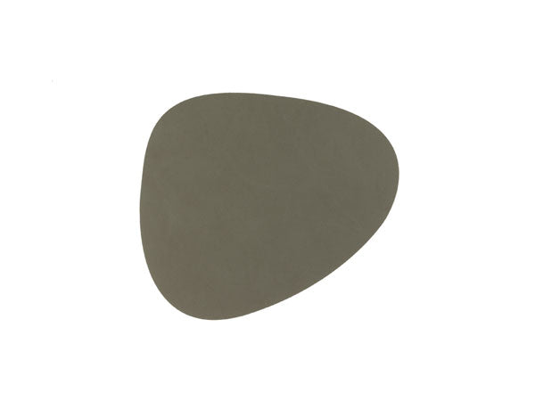 Glasuntersetzer Curve Leder Softbuck (11x13cm) - LindDNA