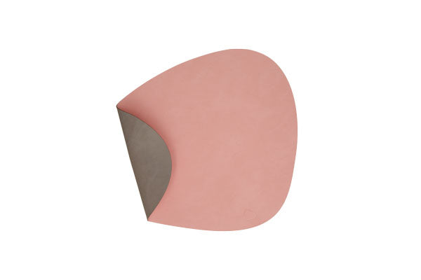 Tischset Platzset beidseitig DOUBLE CURVE L (37x44cm) Leder - LindDNA