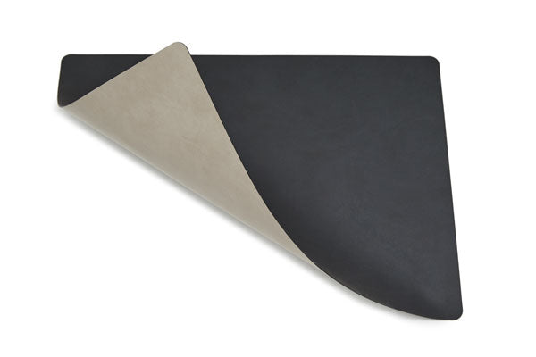 Tischset Platzset rechteckig beidseitig DOUBLE SQUARE L (35x45cm) Leder - LindDNA