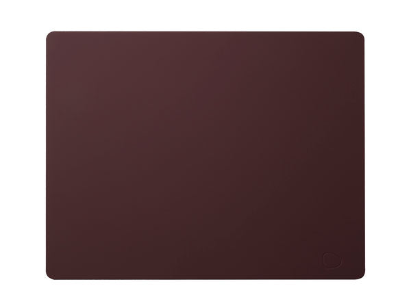 Tischset Platzset Square rechteckig L (35x45cm) Softbuck Leder - LindDNA