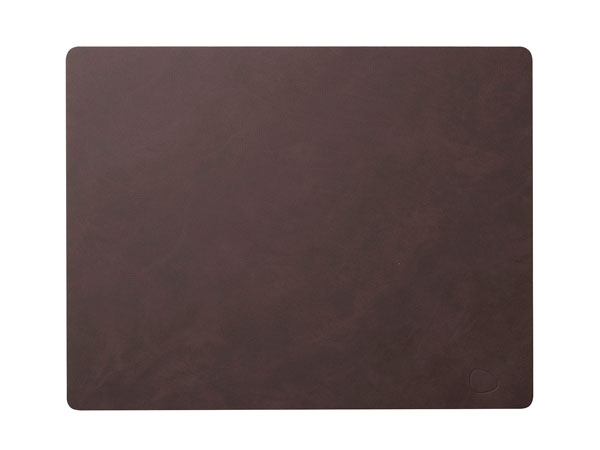 Tischset Platzset Square rechteckig L (35x45cm) Nupo Leder - LindDNA