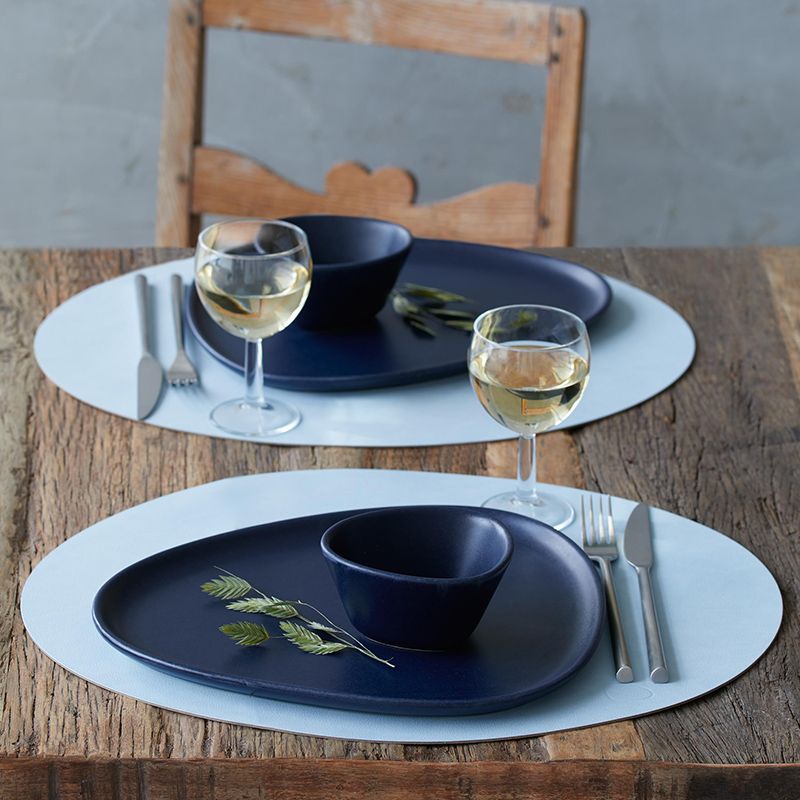 Runde Tischset Platzset Nupo-Leder XL (40cm) - LindDNA