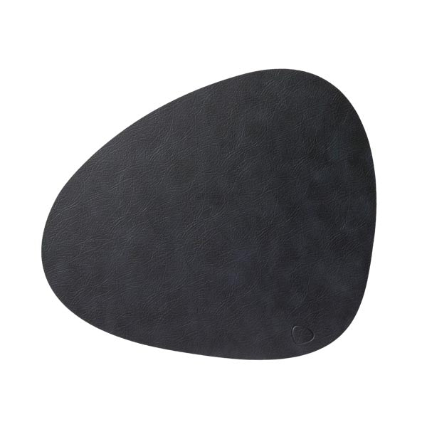 Tischset Platzset beidseitig DOUBLE CURVE L (37x44cm) Leder - LindDNA
