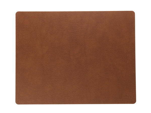 Tischset Platzset Square rechteckig L (35x45cm) Bull Leder - LindDNA