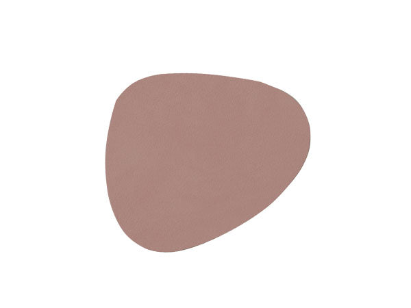 Glasuntersetzer Curve Leder Softbuck (11x13cm) - LindDNA