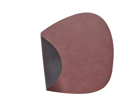 Tischset Platzset beidseitig DOUBLE CURVE S (24x28cm) Leder - LindDNA