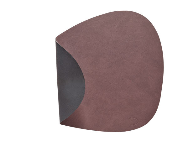 Tischset Platzset beidseitig DOUBLE CURVE L (37x44cm) Leder - LindDNA