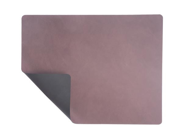 Tischset Platzset rechteckig beidseitig DOUBLE SQUARE L (35x45cm) Leder - LindDNA