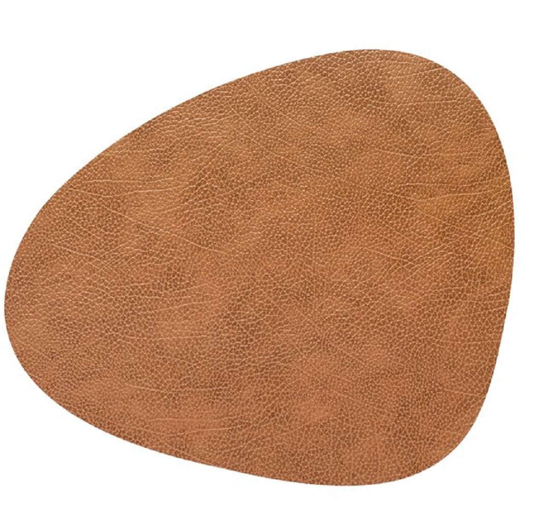 Tischset Platzset Curve L (37x44cm) Hippo Leder - LindDNA