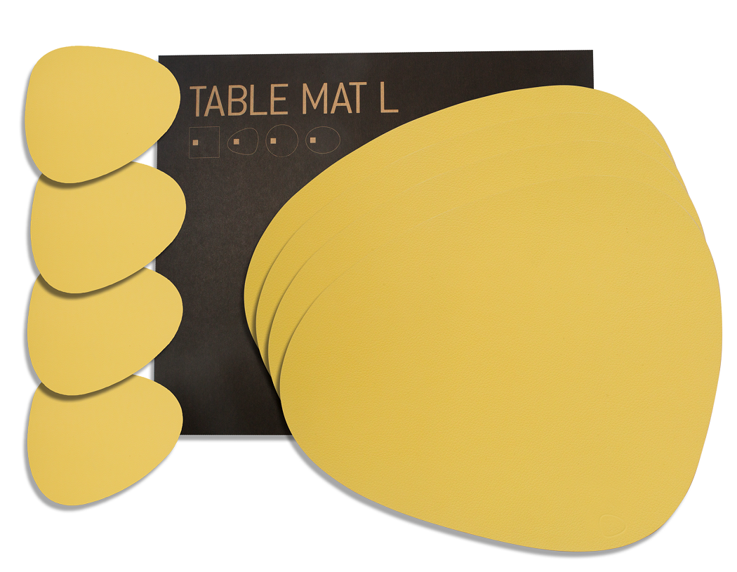 Tischset 8tlg. Curve L  (4 Tischsets + 4 Glasuntersetzer) - LindDNA..
