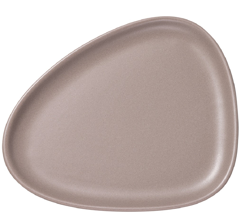 Teller Speiseteller 2er Set (22x19x1,5cm) Steingut - LindDNA