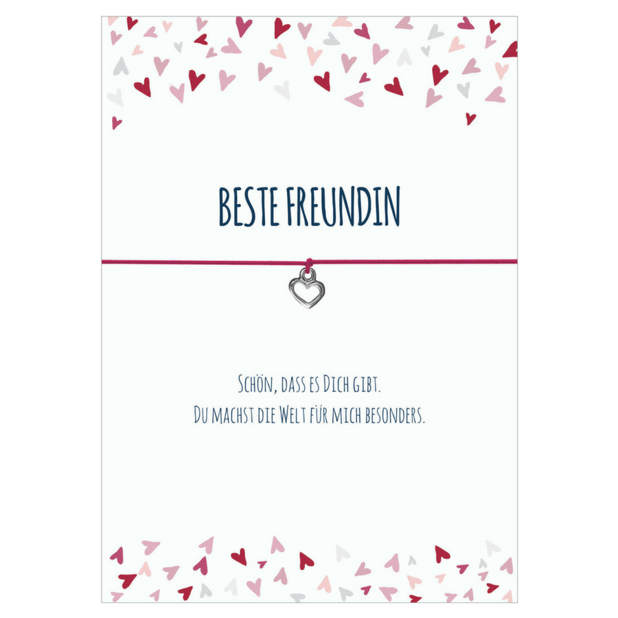 Wunscharmbänder "Beste Freundin" Armband - Glücksschmiedin