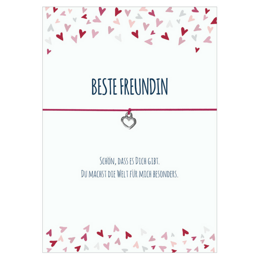 Wunscharmbänder "Beste Freundin" Armband - Glücksschmiedin