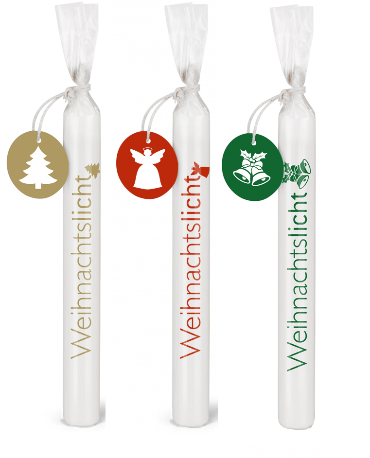 Wünschelicht-Kerzen 3er Set Bulla Design