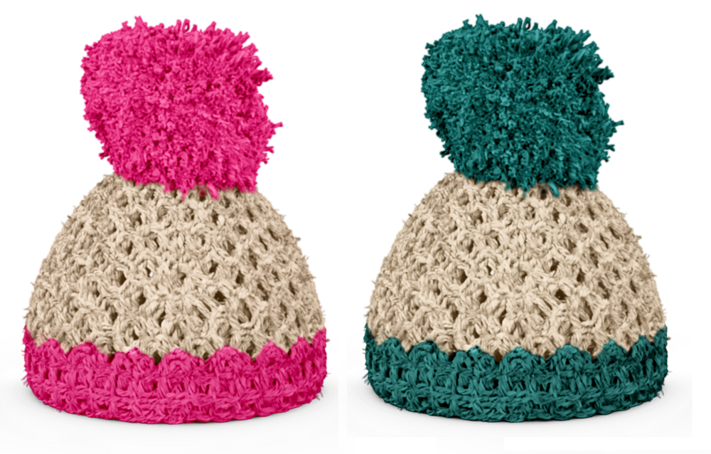 Eierbechermützen Eierwärmer 2er Set "Elfenbein/Magenta+/Smaragd" - Fiftyeight