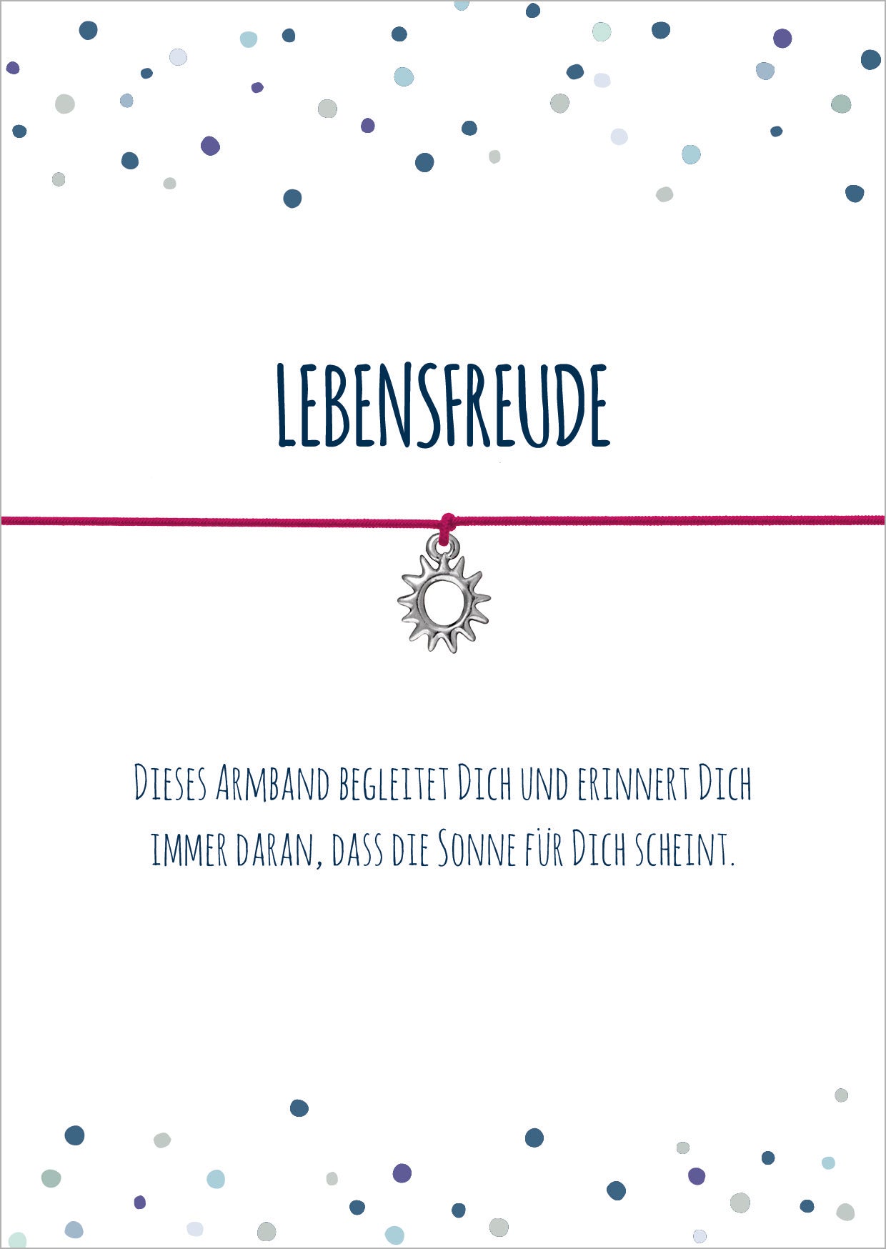 Wunscharmbänder "Lebensfreude" Armband - Glücksschmiedin