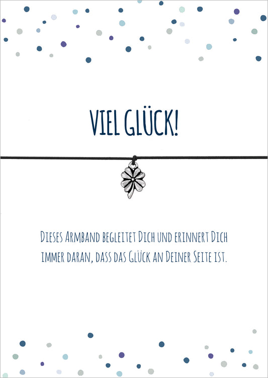 Wunscharmbänder "Viel Glück" Armband - Glücksschmiedin