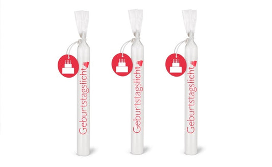 Wünschelicht Kerze "Geburtstagslicht" Kerzenset 3er Set Bulla Design