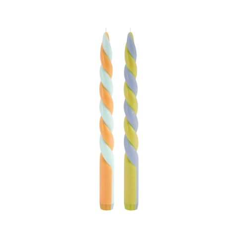 Stabkerzen 2er Set Handarbeit Stearinwachs H: 26 cm - Remember