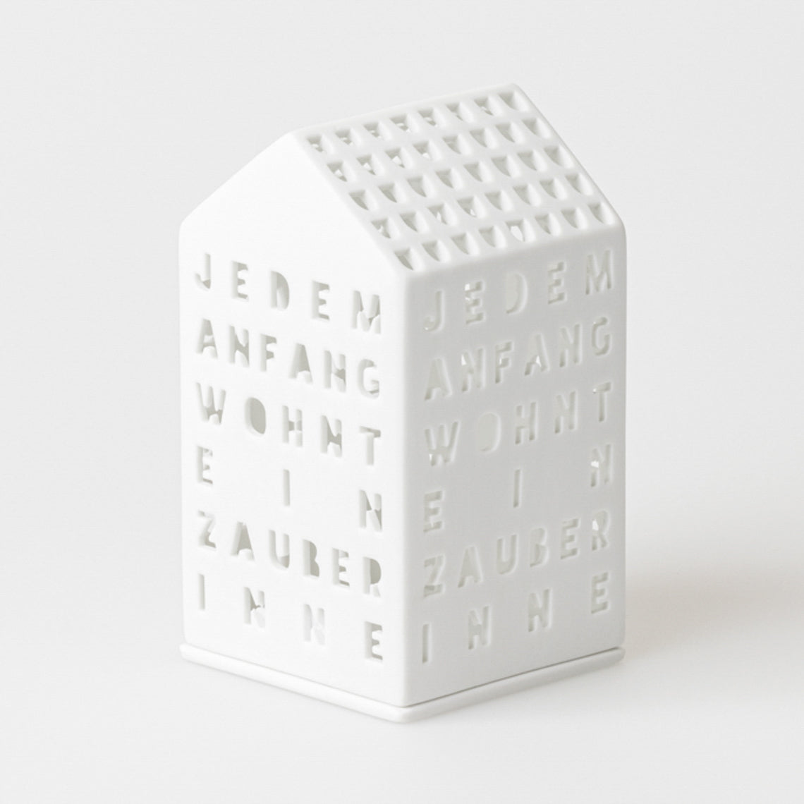 Lichthaus "Jedem Anfang .." Porzellanhäuschen - Räder Design