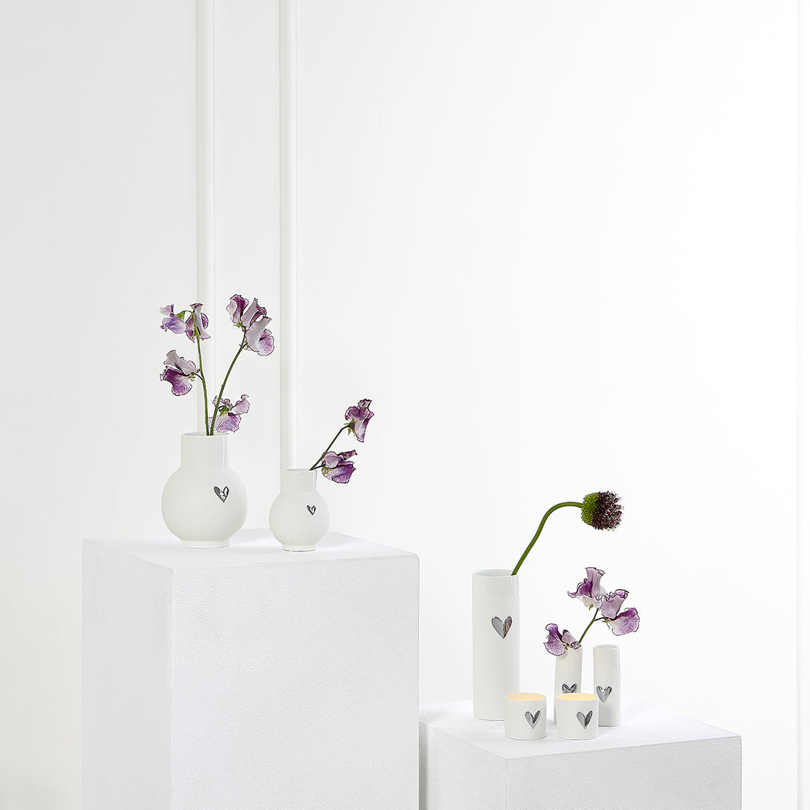 Kugelvase Herz Silber – Räder Design