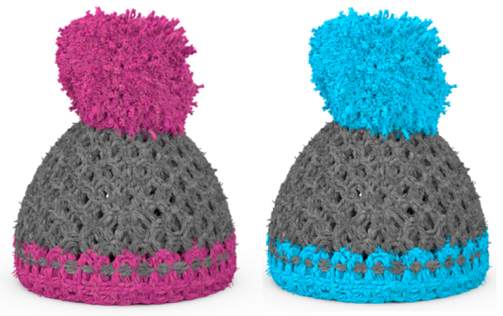 Eierbechermützen Eierwärmer 2er Set "Grau/Türkis+Grau/Magenta"- Fiftyeight
