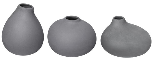 NONA Vasen  3er Set "Pewter" - Blomus
