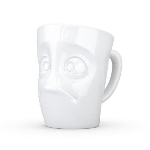 TV TASSE Henkeltasse "verdutzt" Porzellan weiß - Fiftyeight Products